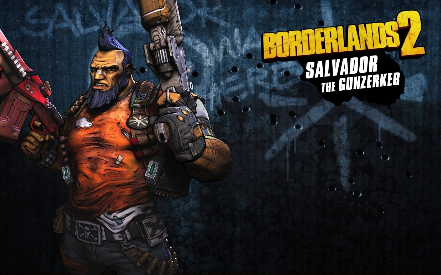 Borderlands 2 Wallpaper Gunzerker - HD Wallpaper 