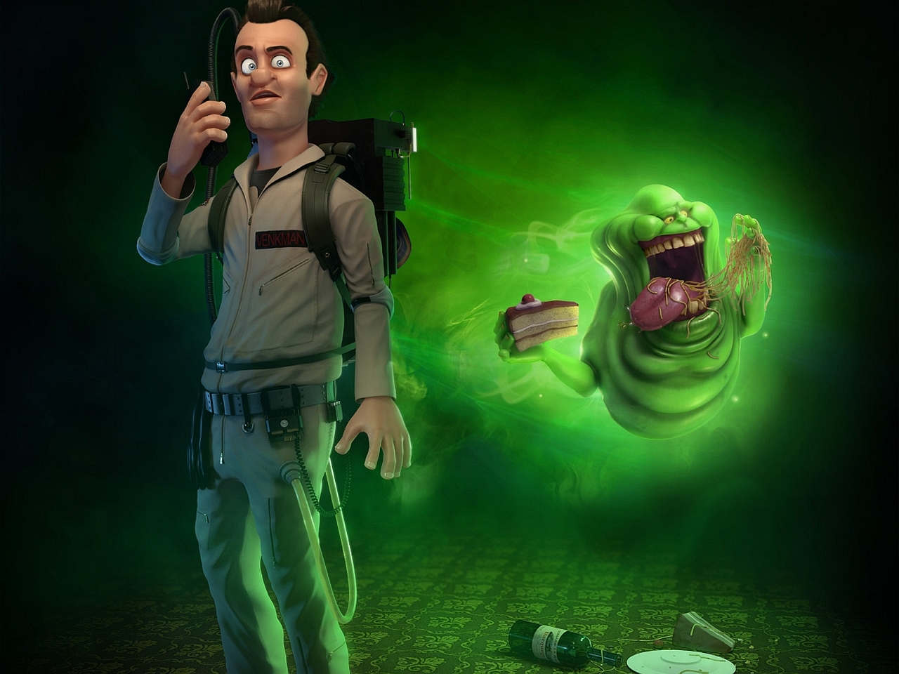 Ghostbusters Cartoon Hd Wallpaper - Real Ghostbusters Cgi - HD Wallpaper 
