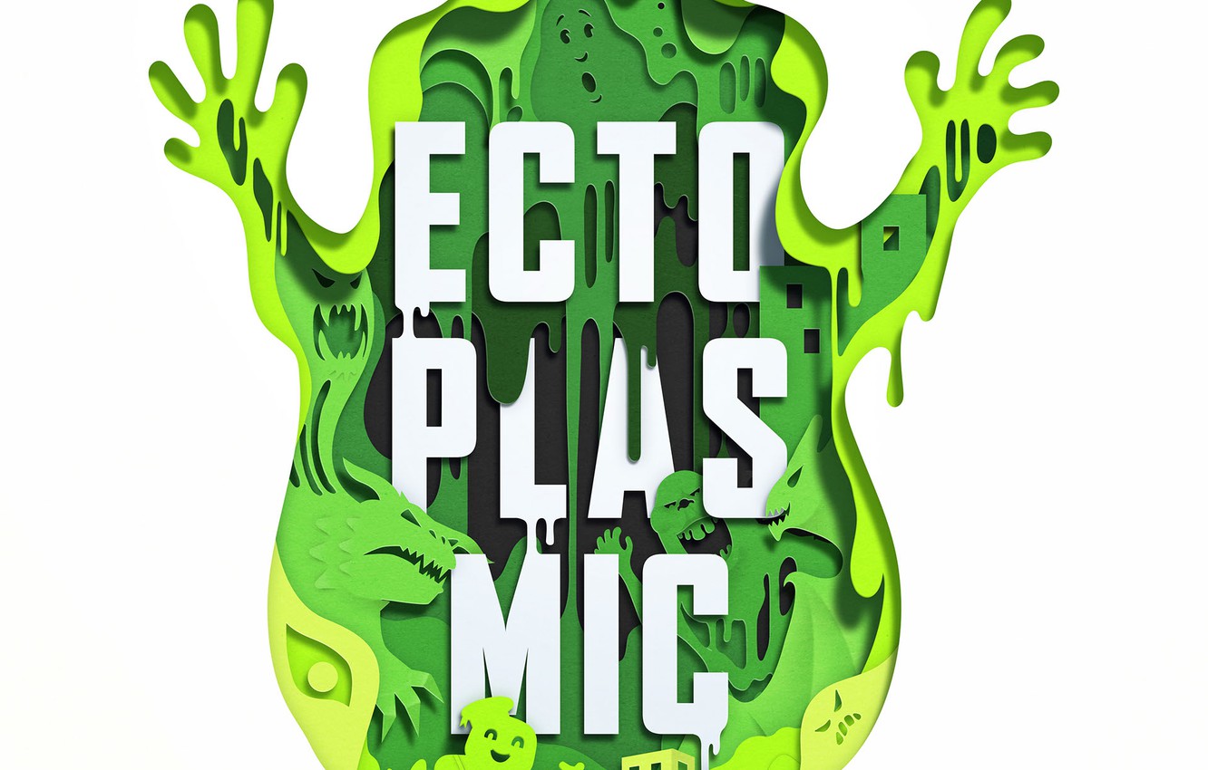 Photo Wallpaper Cast, Monster, Ectoplasm, Illustrations, - Illustration - HD Wallpaper 