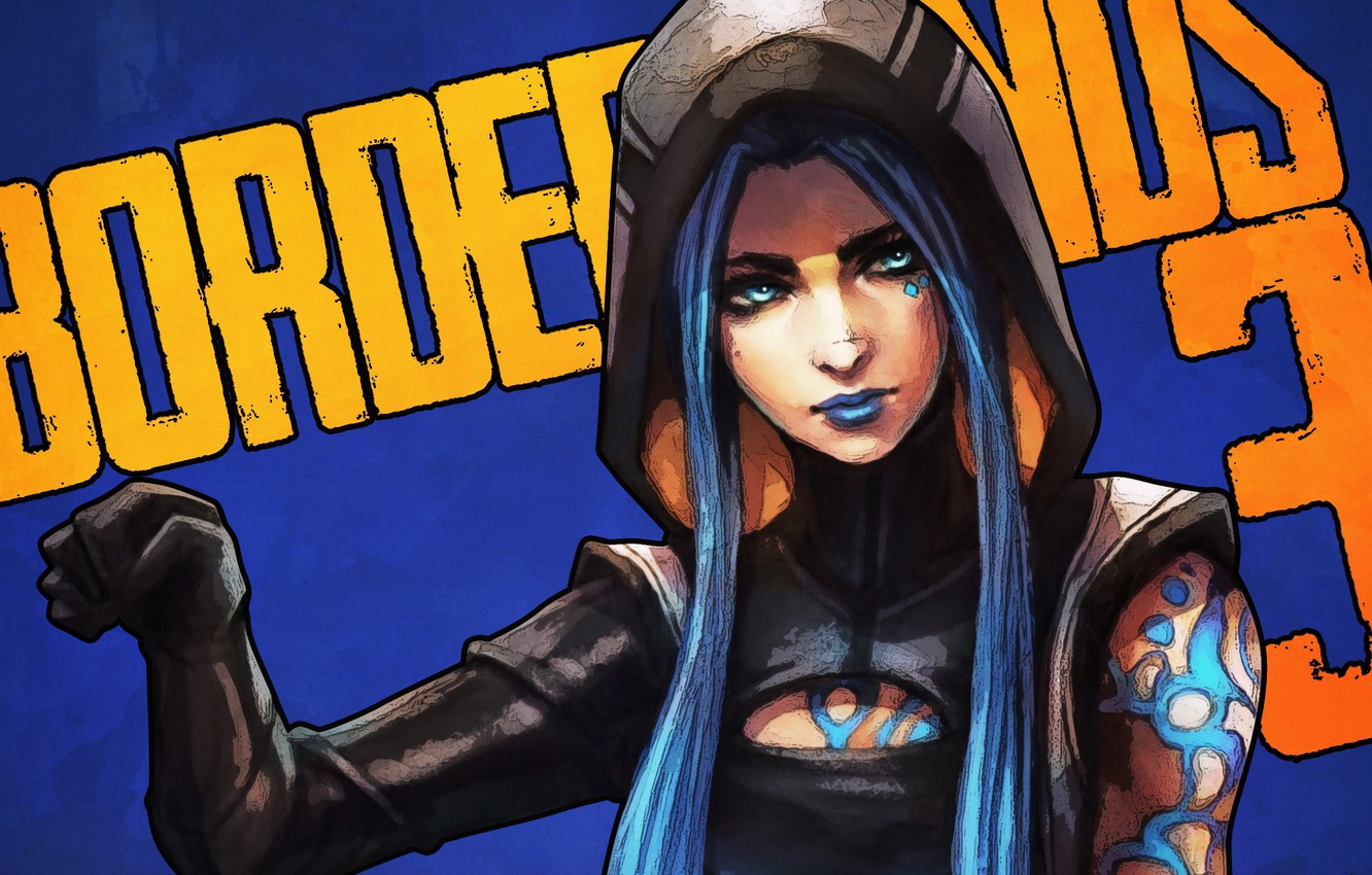 Photo Wallpaper Girl, Hood, Art, Borderlands, Maya - Borderlands 3 Maya Fanart - HD Wallpaper 