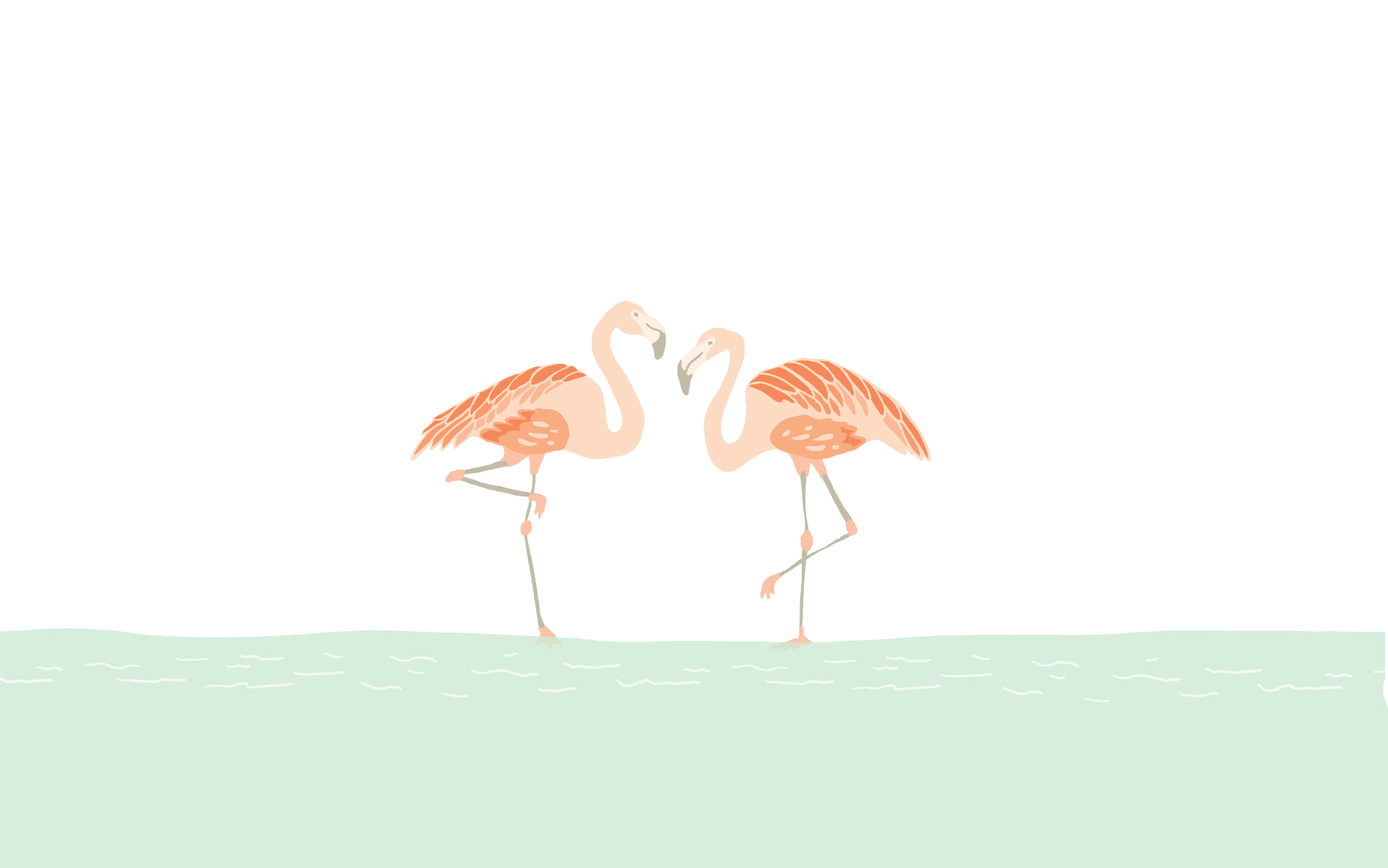 Cute Flamingo Wallpaper Desktop - 1856x1161 Wallpaper 