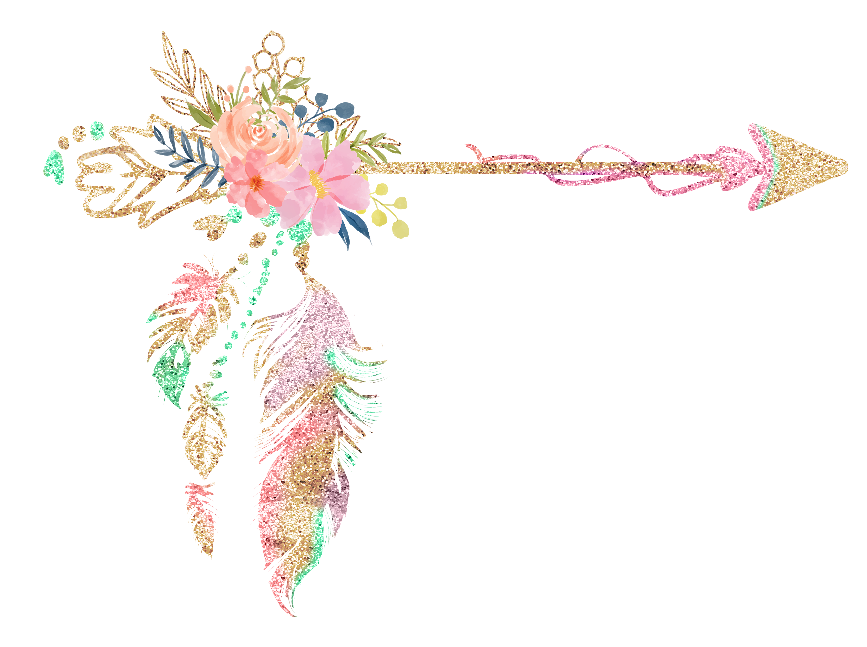 Free Cute Arrow Clipart Clip Art Free Library Free - Boho Clipart Transparent Background - HD Wallpaper 