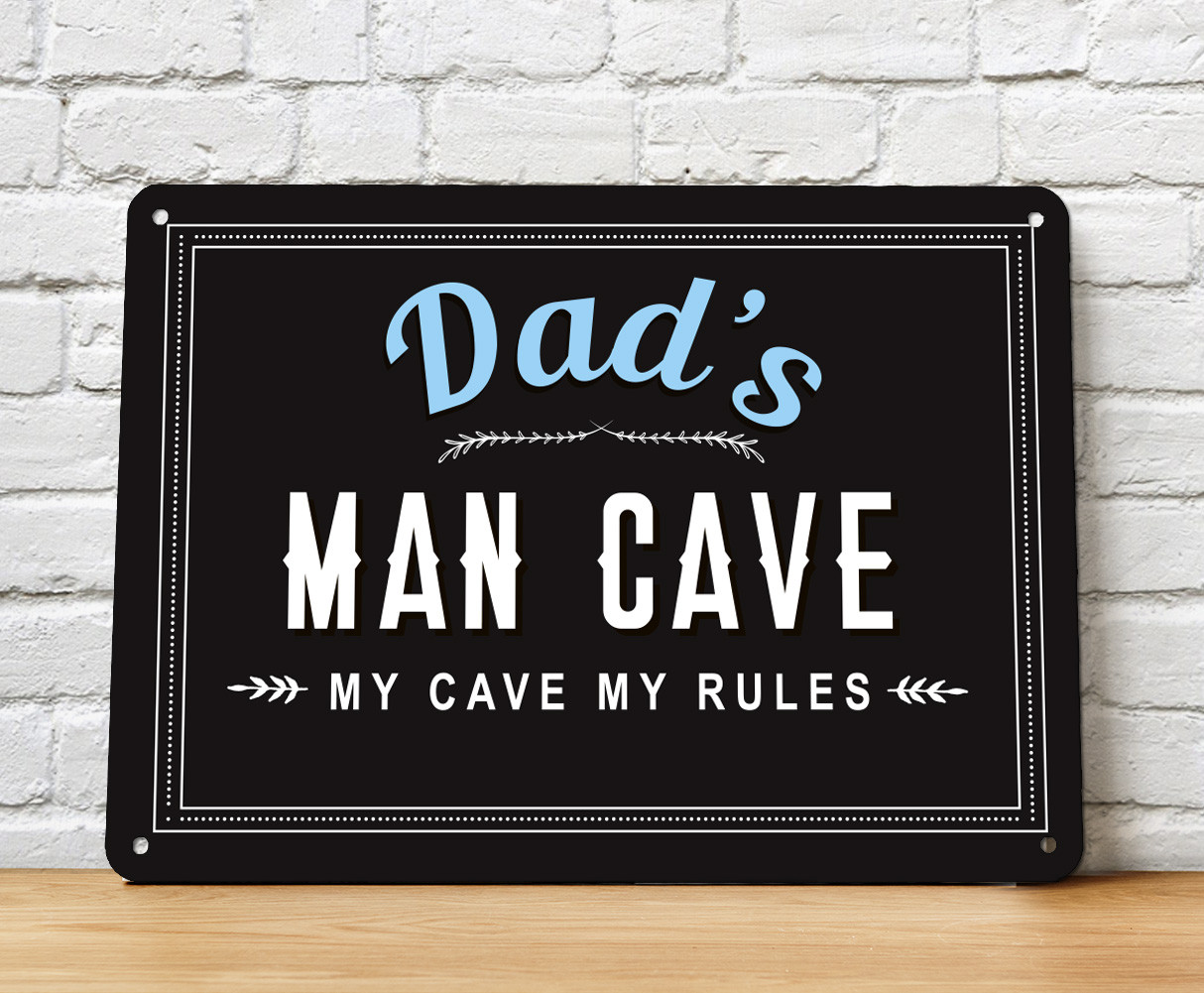Dad S Man Cave Wall Metal Sign - Sign - HD Wallpaper 