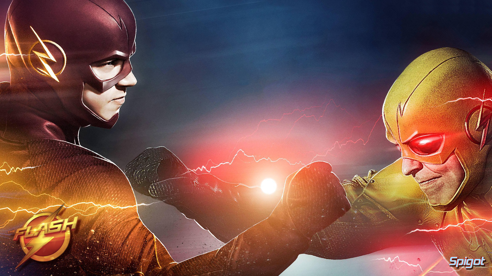 The Flash - Flash Vs Reverse Flash Wallpaper Hd - HD Wallpaper 