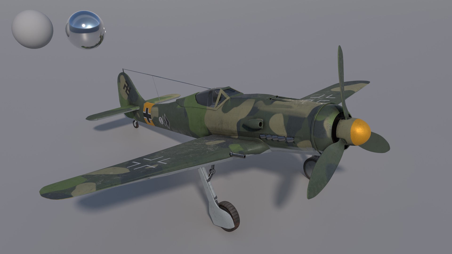 Artstation Focke Wulf 190d - HD Wallpaper 