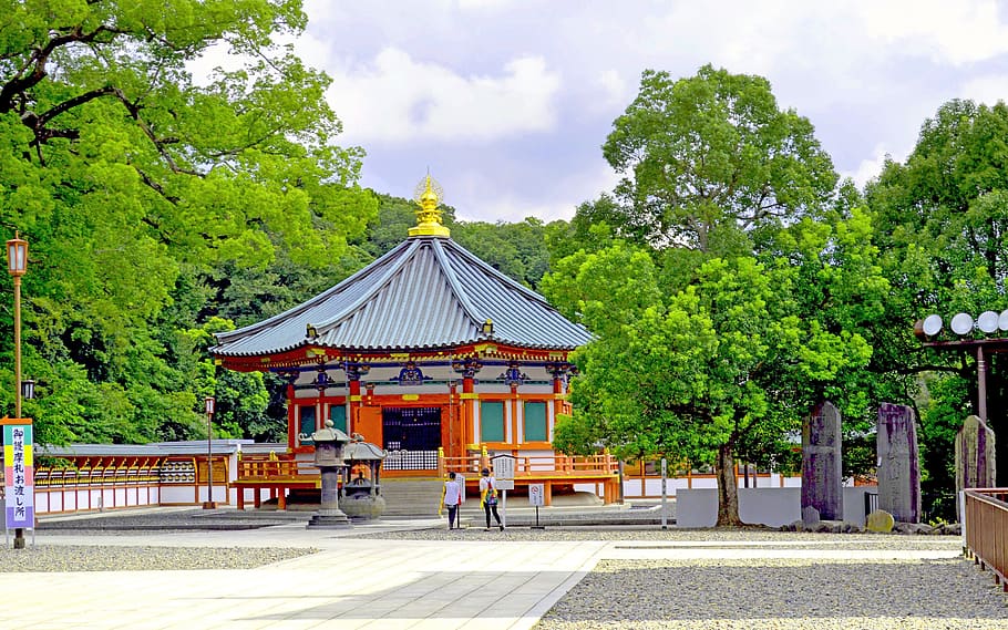 Japan, Temple, Landscape, Travel, Summer, Worship, - Musim Panas Di Jepang - HD Wallpaper 
