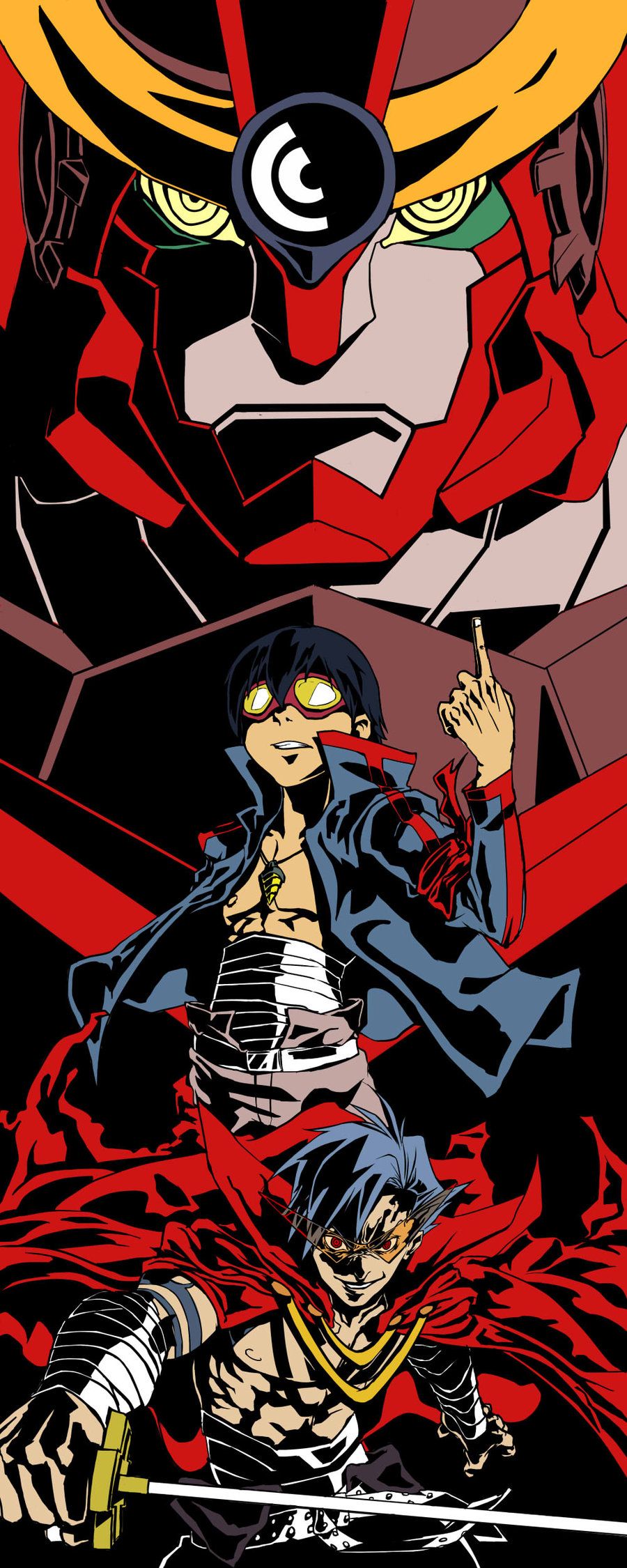 Gurren Lagann Phone Background - HD Wallpaper 