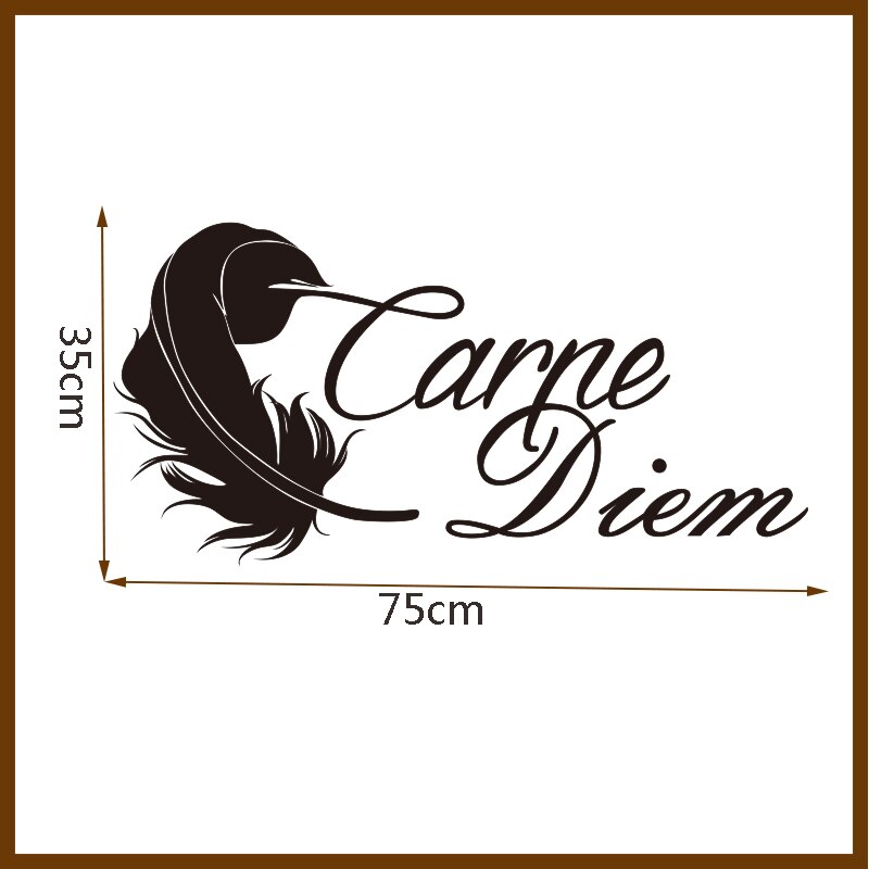 Stickers French Citation Carpe Diem Vinyl Wall Sticker - Calligraphy - HD Wallpaper 