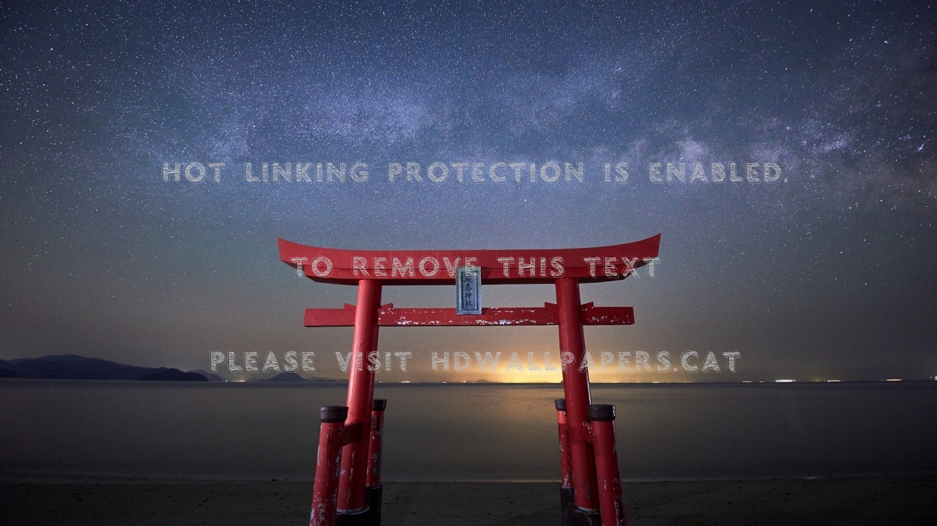 Torii Gate Japan Japanese Scenery Ocean Way - Torii - HD Wallpaper 