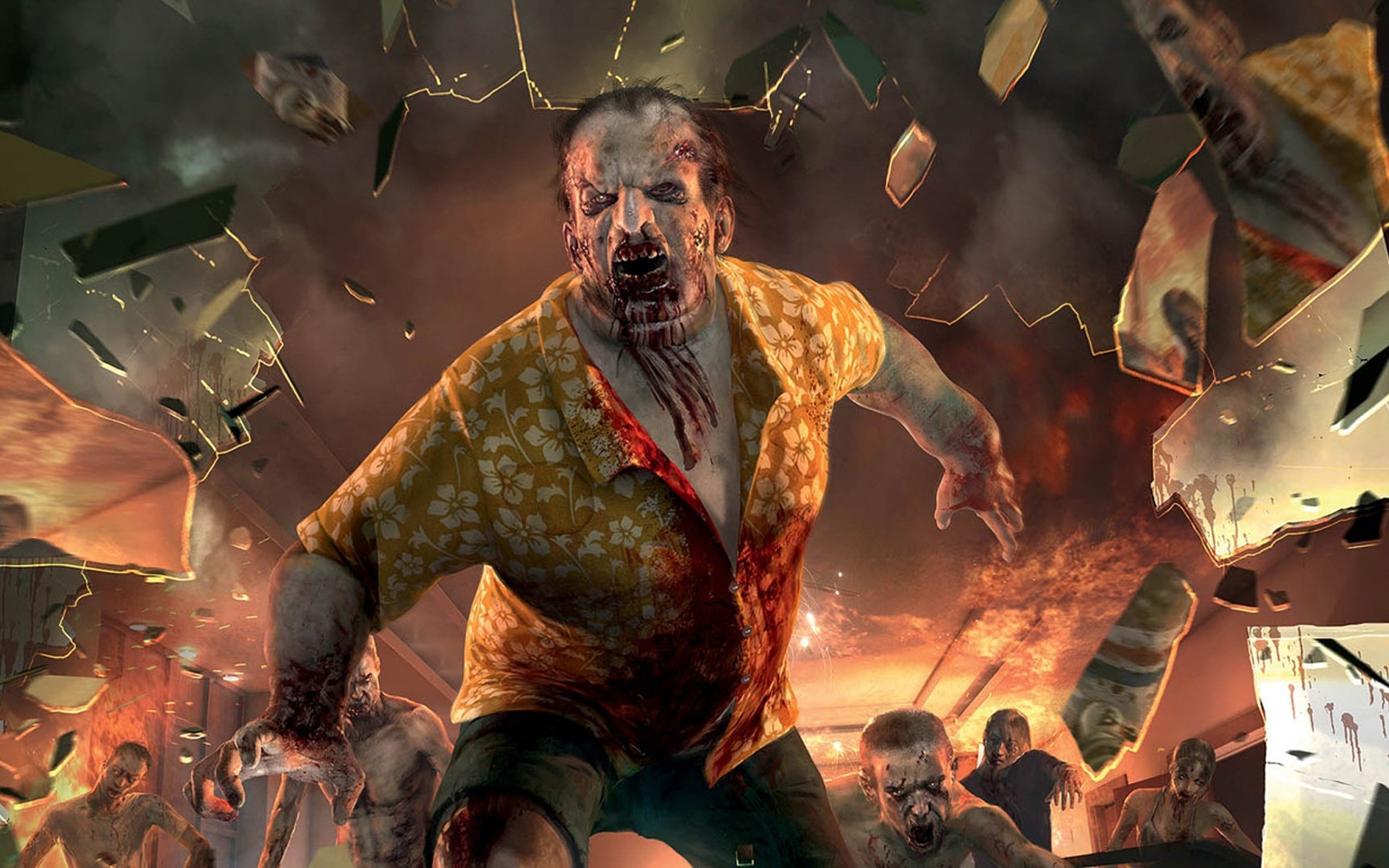 Other Games Festival Music Flame Performance Man Celebration - Zombie Wallpapers Dead Island - HD Wallpaper 