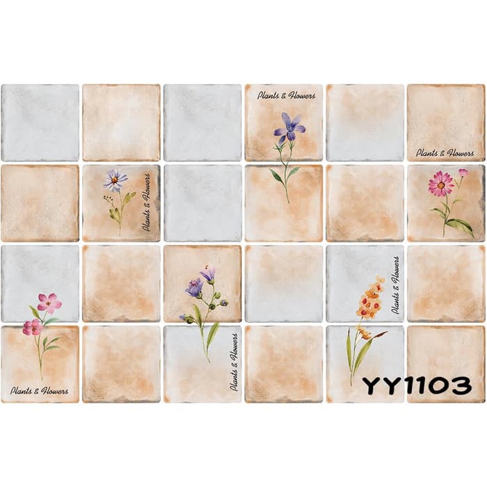 Warna Keramik Motif Bunga - HD Wallpaper 