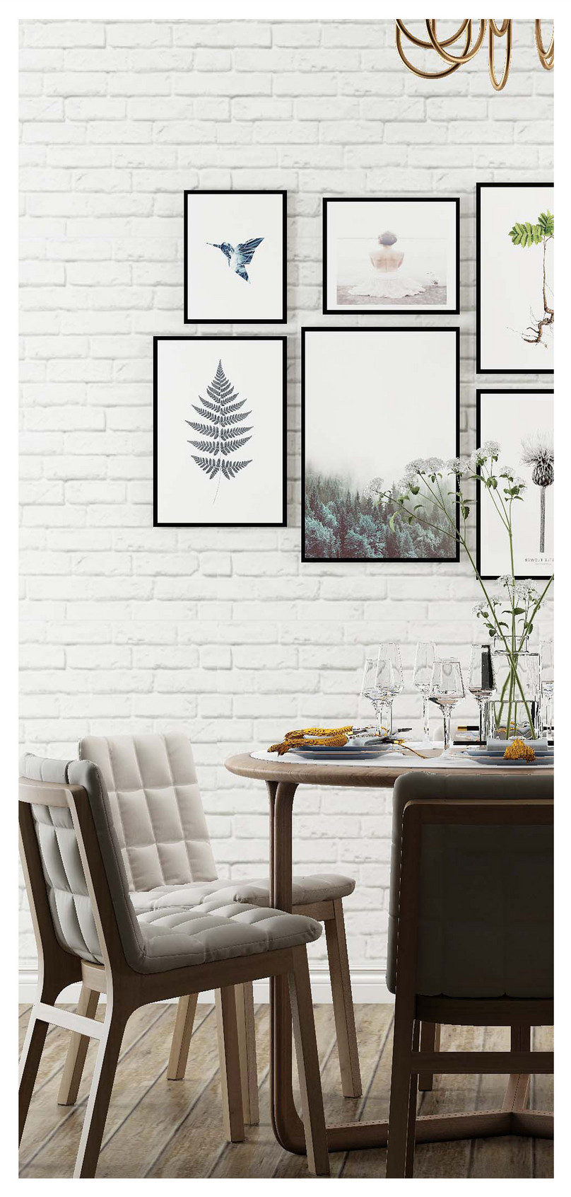 Wallpaper Ruang Makan Desain Ponsel - Dining Room - HD Wallpaper 