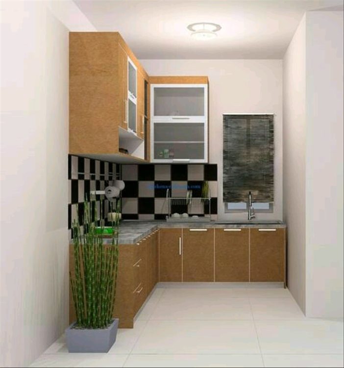 Ide Motif Keramik Dapur - Model Kitchen Set Untuk Dapur Kecil - HD Wallpaper 