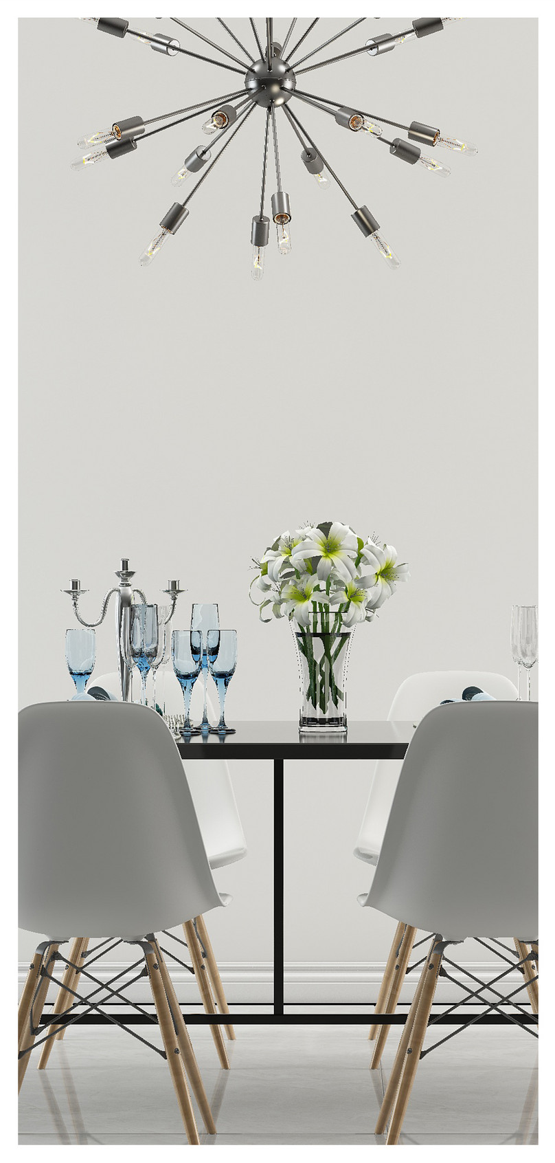 Wallpaper Ruang Makan Desain Ponsel - Chair - HD Wallpaper 