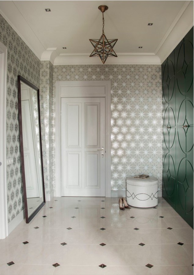 Hallway Art Deco Floor Tiles - HD Wallpaper 