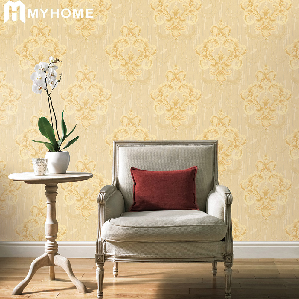 Jenis Klasik Vinyl Mewah Damask Wallpaper - Different Types - HD Wallpaper 