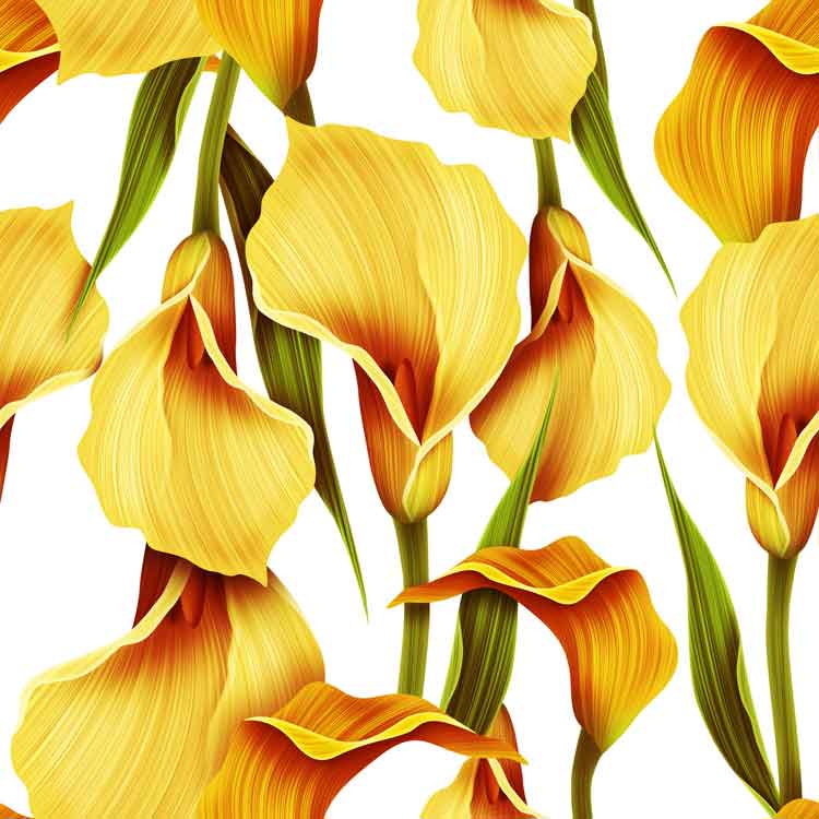Wallpaper Dinding Motif Custom - Flower - HD Wallpaper 