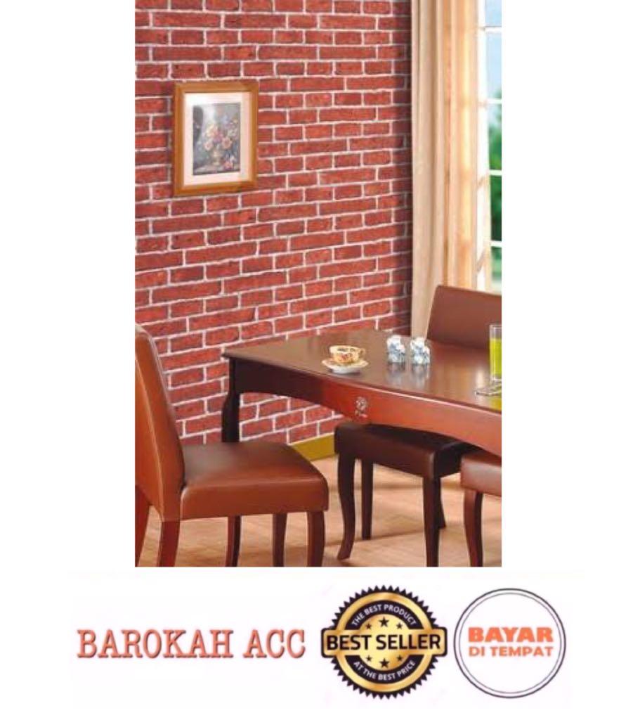 Wallpaper Dinding Motif Batu Alam - Dinding Motif Batu Bata - HD Wallpaper 