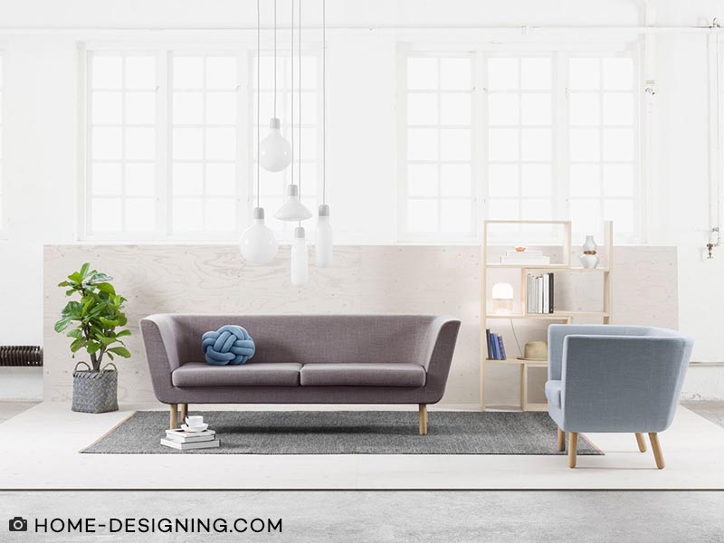 Ruang Tamu Kecil Dengan Kombinasi Warna - Design House Stockholm Knot Cushion - HD Wallpaper 