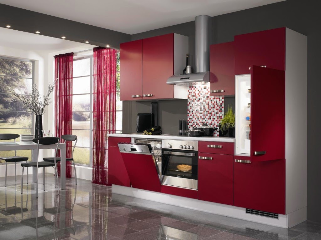 Model Kitchen Furniture - Modern Kitchen Color Ideas - HD Wallpaper 