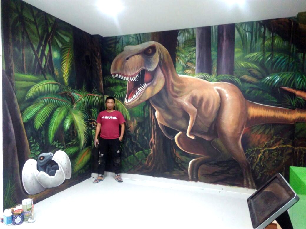 Jasa 3d Trick Art - Mural 3d Hewan - HD Wallpaper 