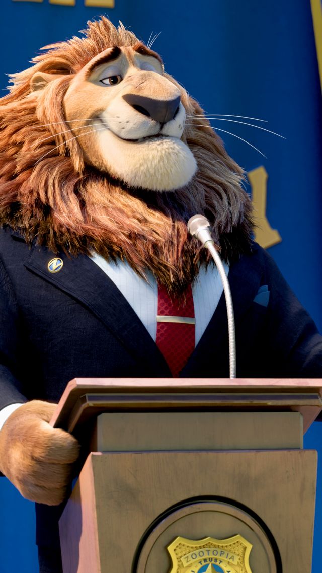 Zootopia, Mayor Lionheart, Lion, Best Animation Movies - Mayor Lionheart From Zootopia - HD Wallpaper 