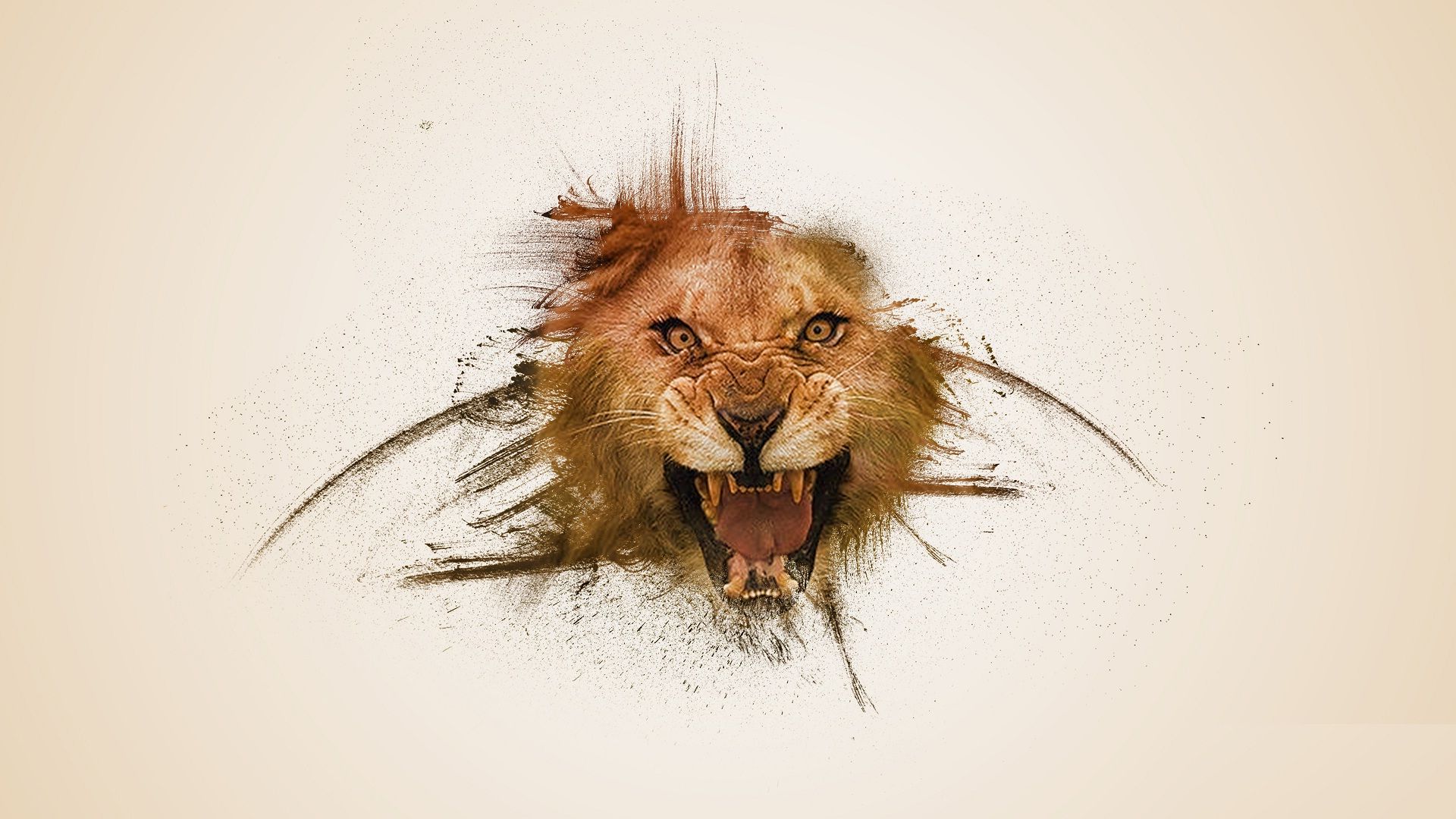 Lion Art Wallpaper - Animals Wallpaper For Samsung J7 - HD Wallpaper 