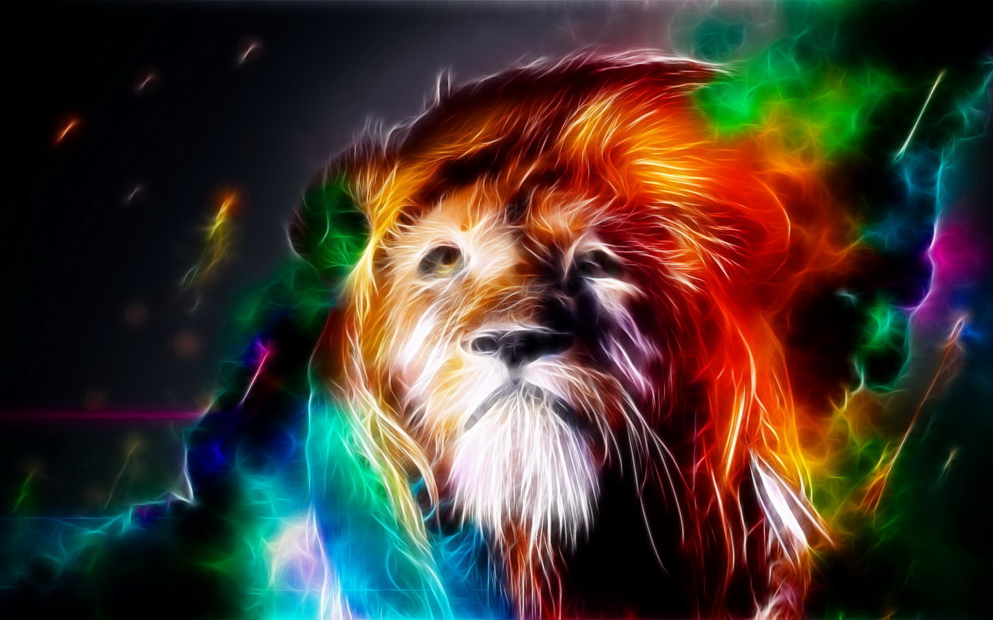 3d Abstract Art Lion Model Images - Awesome Lion - HD Wallpaper 