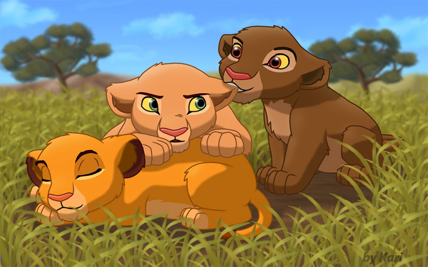 Lion King Simba And Nala Background - HD Wallpaper 