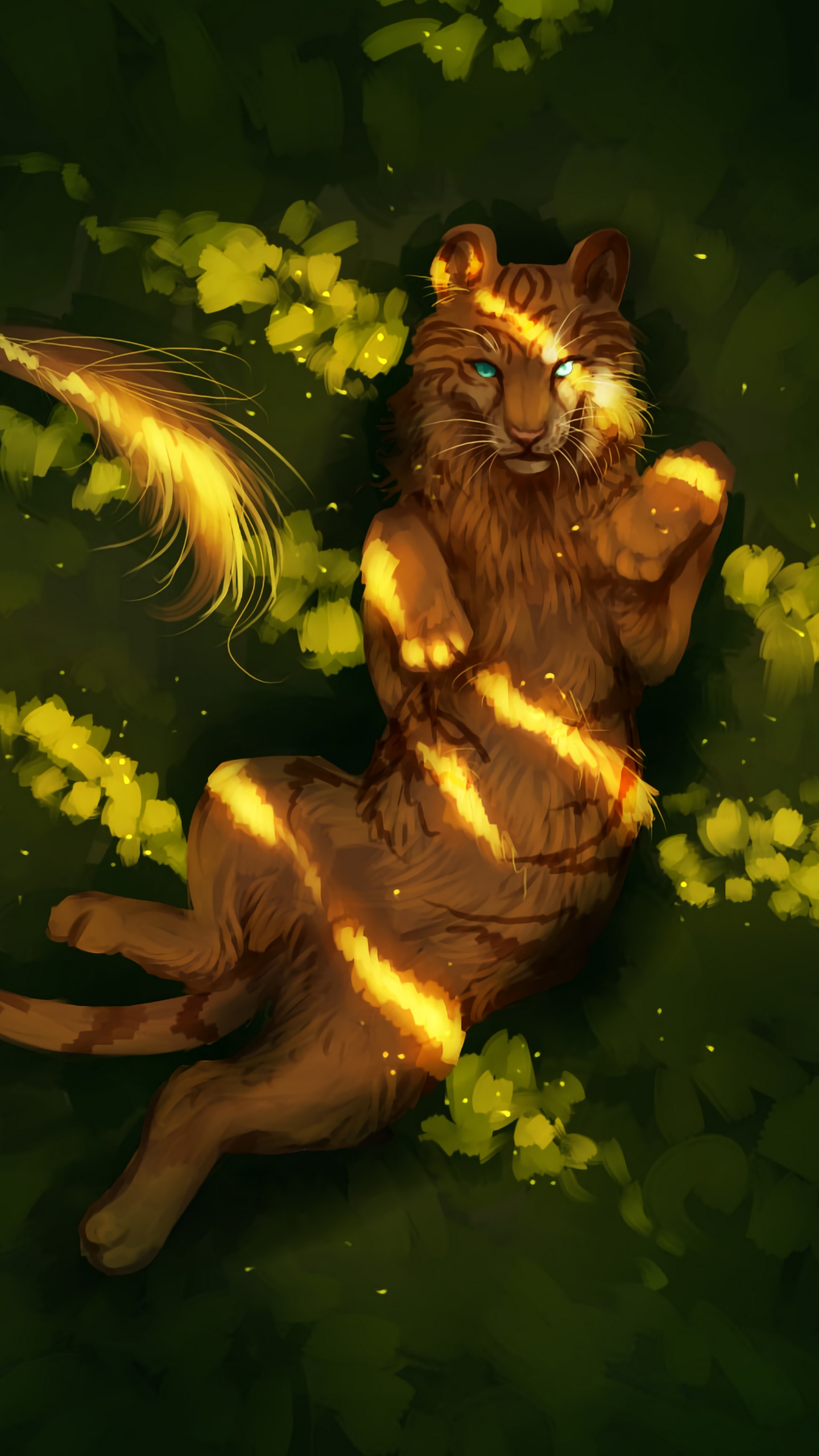 Wallpaper Lion, Predator, Art, Lies - Lion - HD Wallpaper 