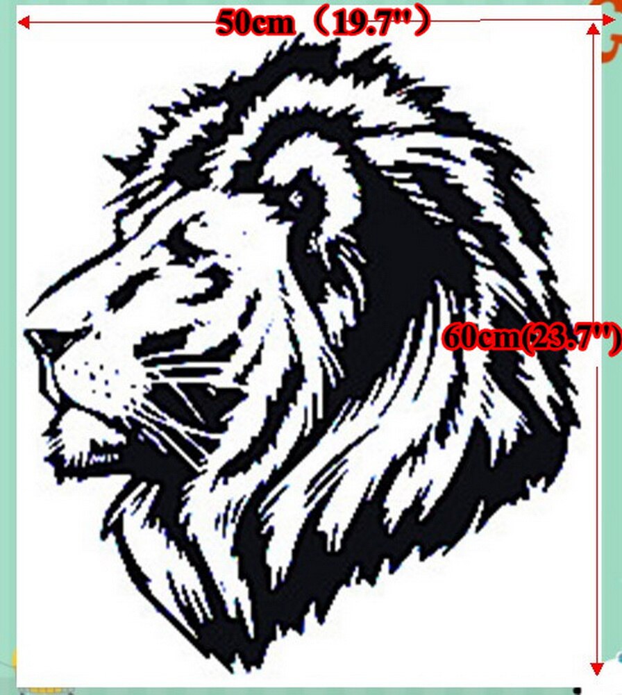 Lion Head Profile Drawing - HD Wallpaper 