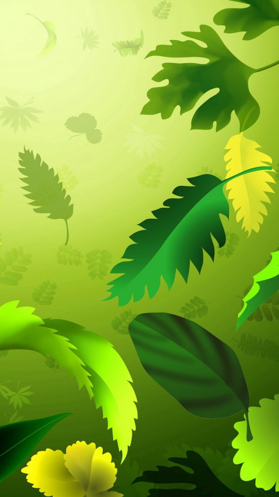 Wallpaper Iphone Green Leaf With Image Resolution Pixel - Green Leaf Wallpaper Iphone - HD Wallpaper 