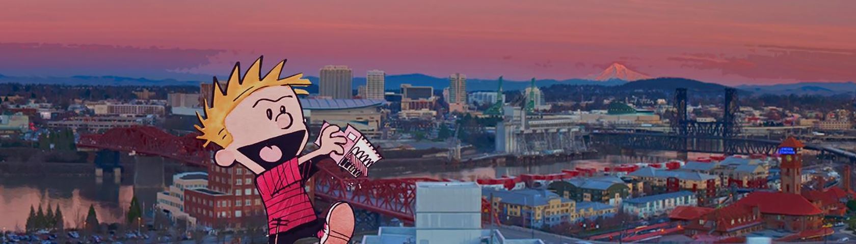 Calvin And Hobbes As A Giant - Calvin And Hobbes Giant - HD Wallpaper 