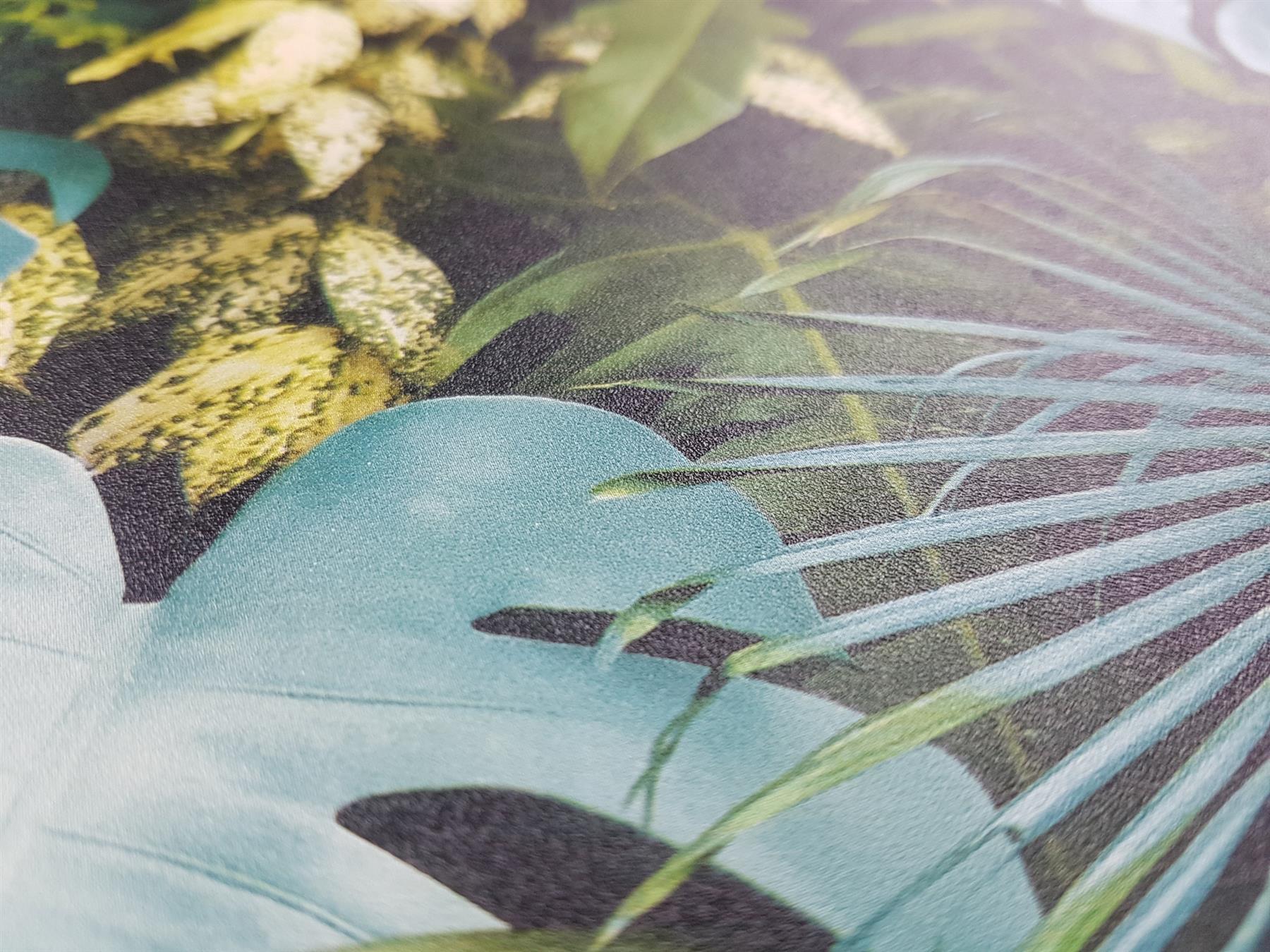 A S Creation 3d Tropical Palm Leaf Wallpaper Green - Close-up - HD Wallpaper 