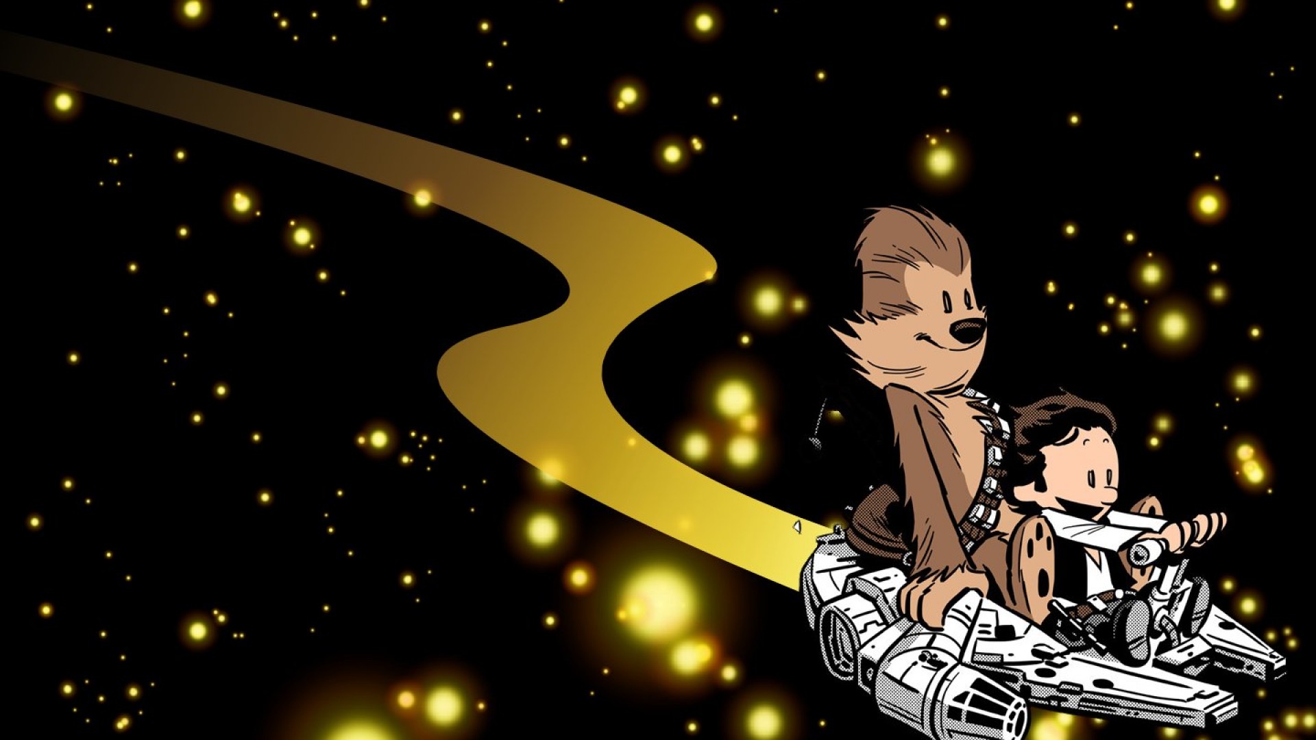 Calvin And Hobbes Star Wars Cover - HD Wallpaper 