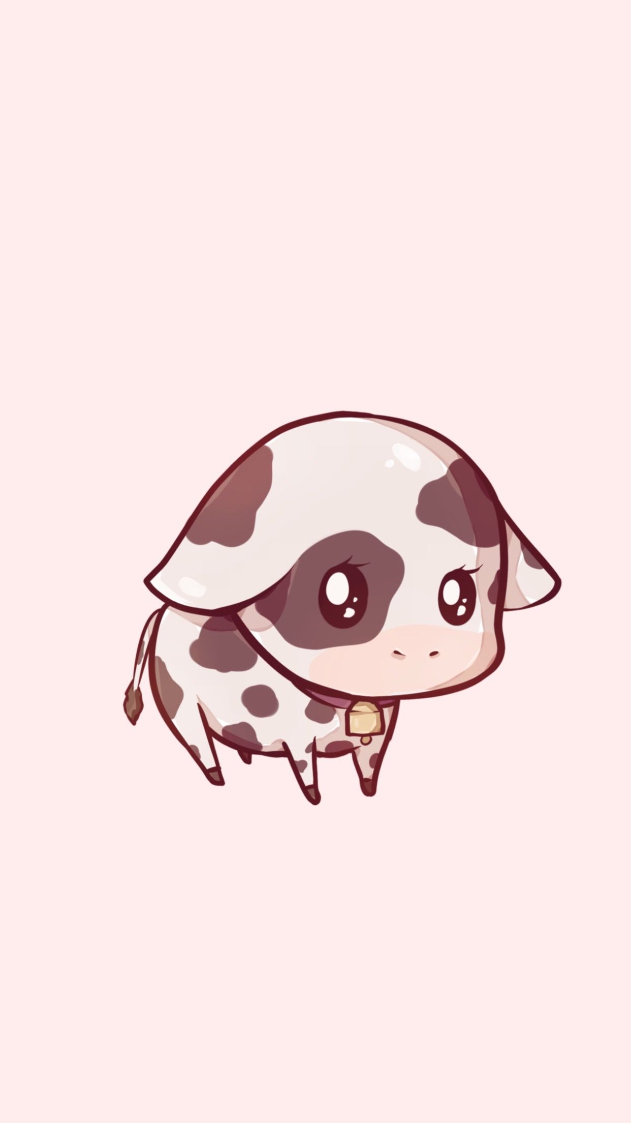 Kawaii Cow - HD Wallpaper 