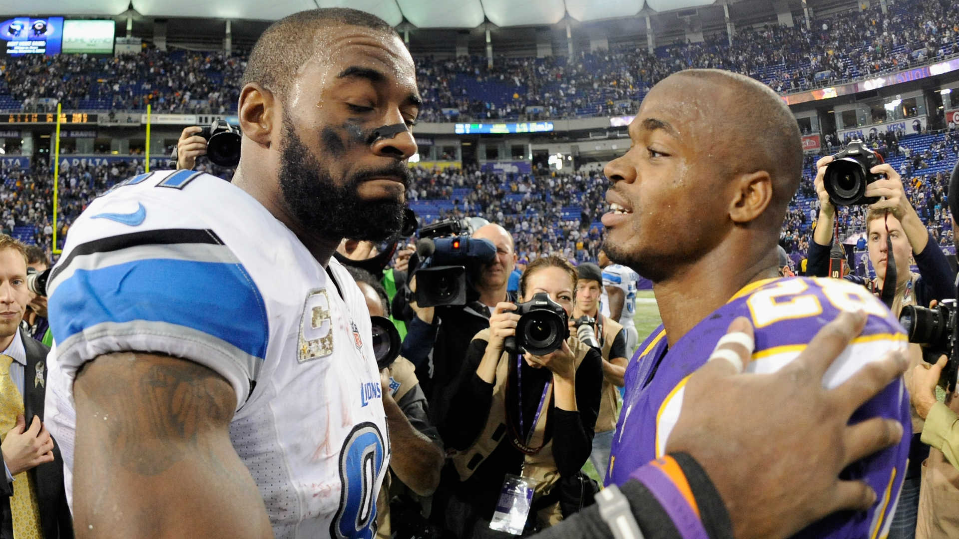 Adrian Peterson Calvin Johnson - HD Wallpaper 
