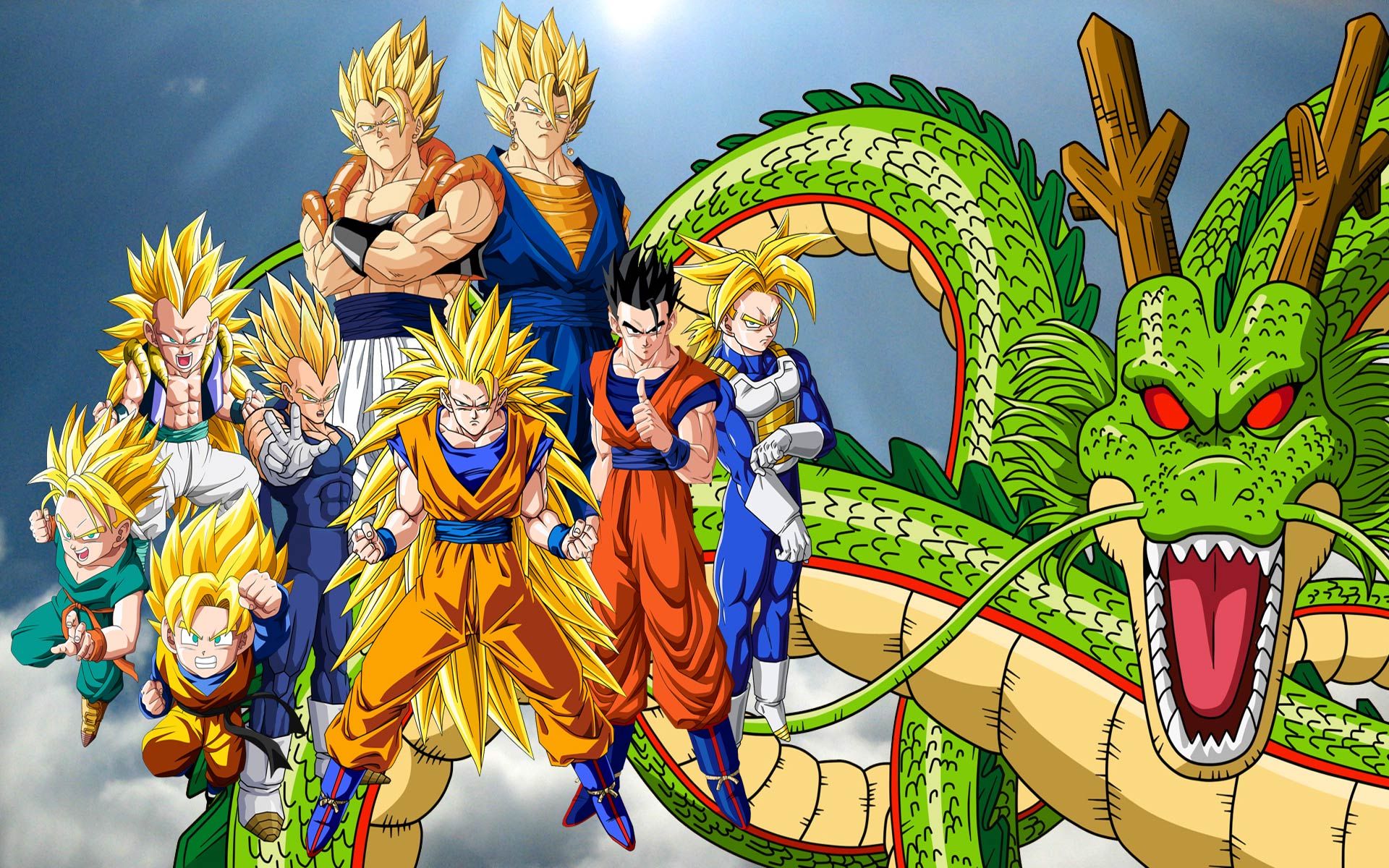 Dragon Ball Z Background - HD Wallpaper 