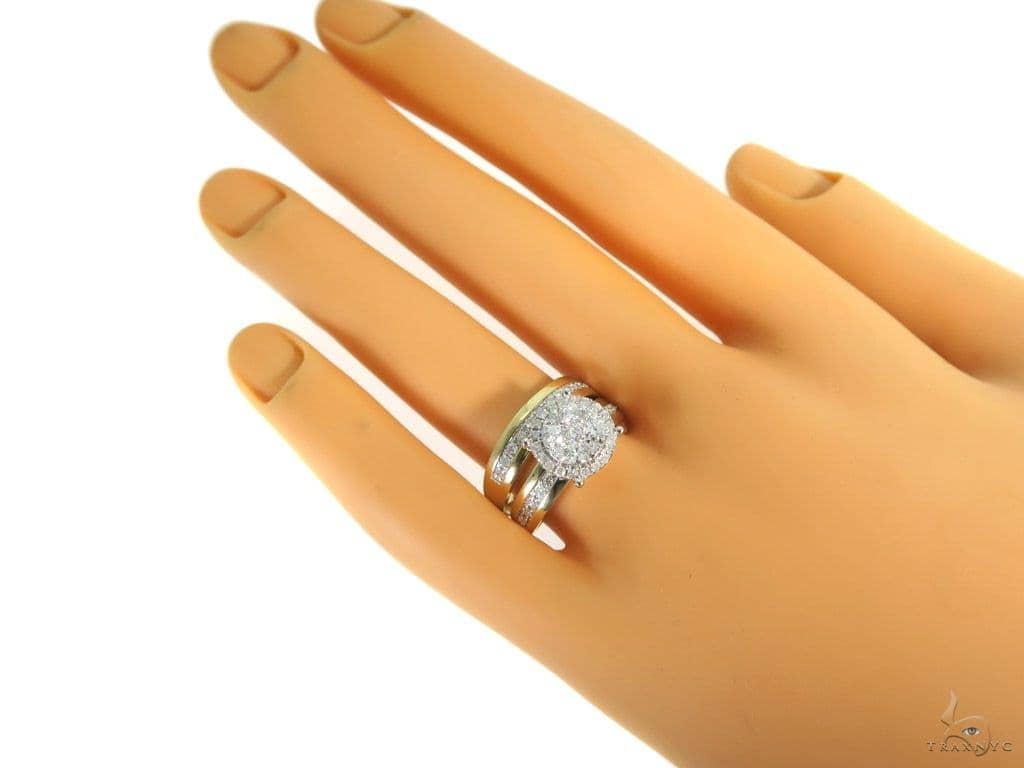 Prong Diamodn Engagement Couple Ring 44041 Engagement - Engagement Ring - HD Wallpaper 