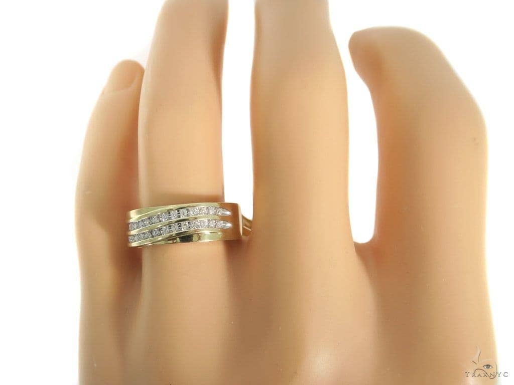Prong Diamond Engagement Couple Ring Set 44042 Engagement - Engagement Ring - HD Wallpaper 