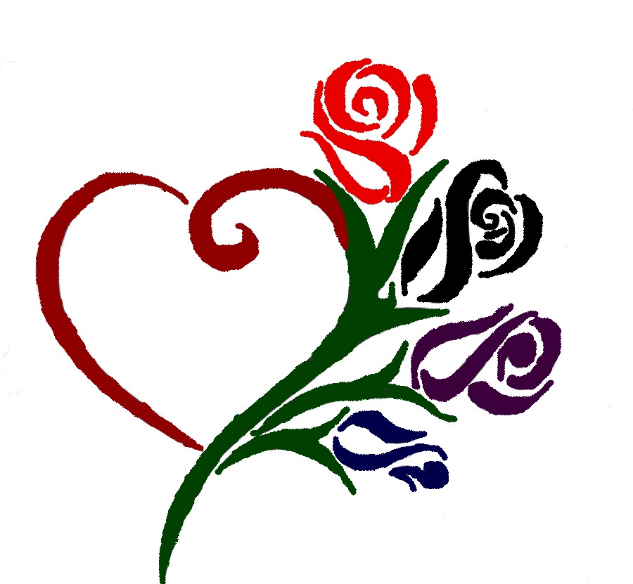 Heart And Rose Pictures - Heart And Rose Clipart - HD Wallpaper 