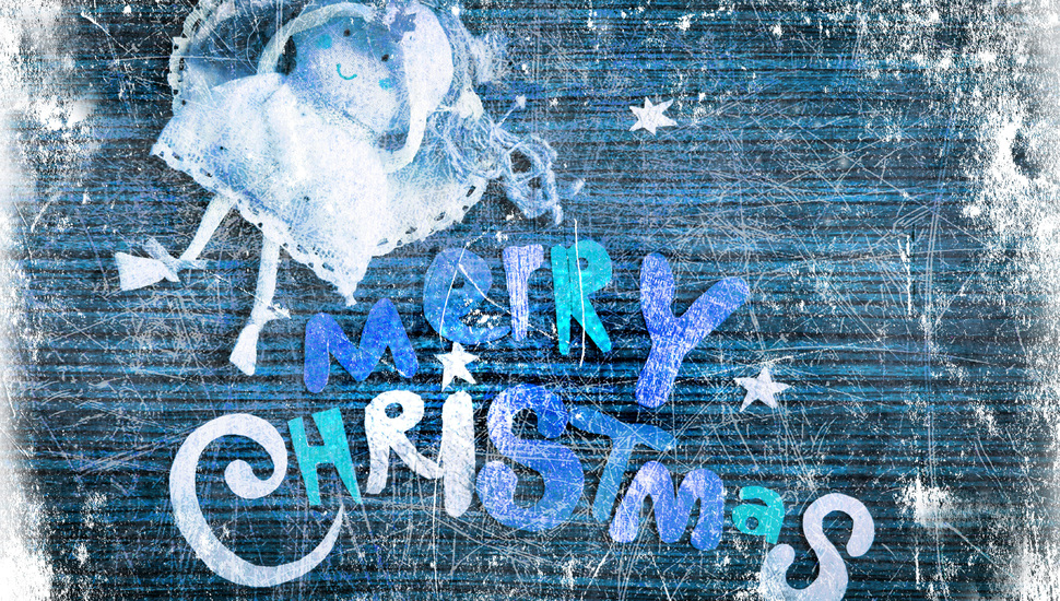 Stars, Angel, Congratulations, Table, Doll, Frost, - Merry Christmas Blue And White - HD Wallpaper 