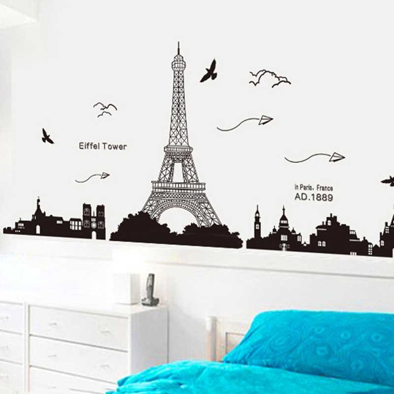 Sticker De Paris Mural - HD Wallpaper 