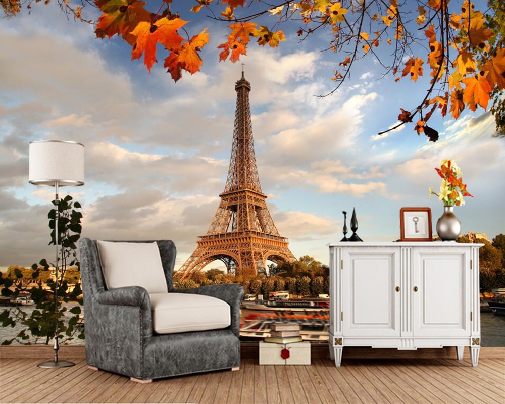 Эйфелева Башня Осенью Обои - HD Wallpaper 