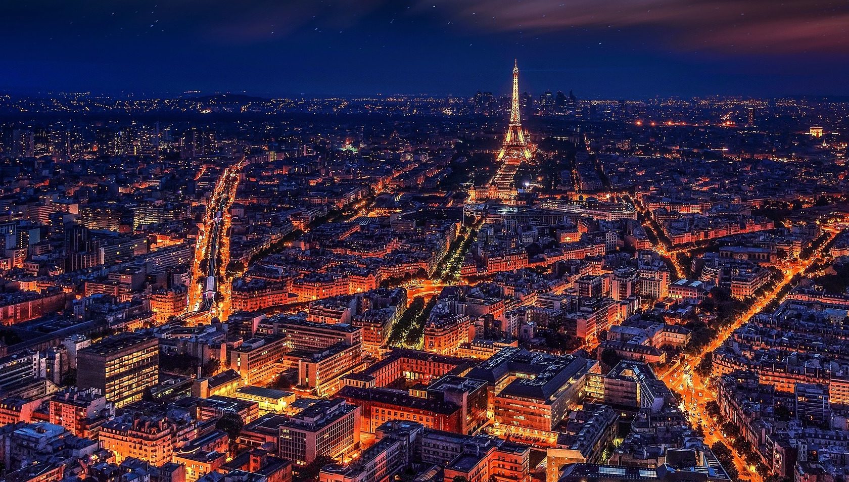 Paris In Night - HD Wallpaper 