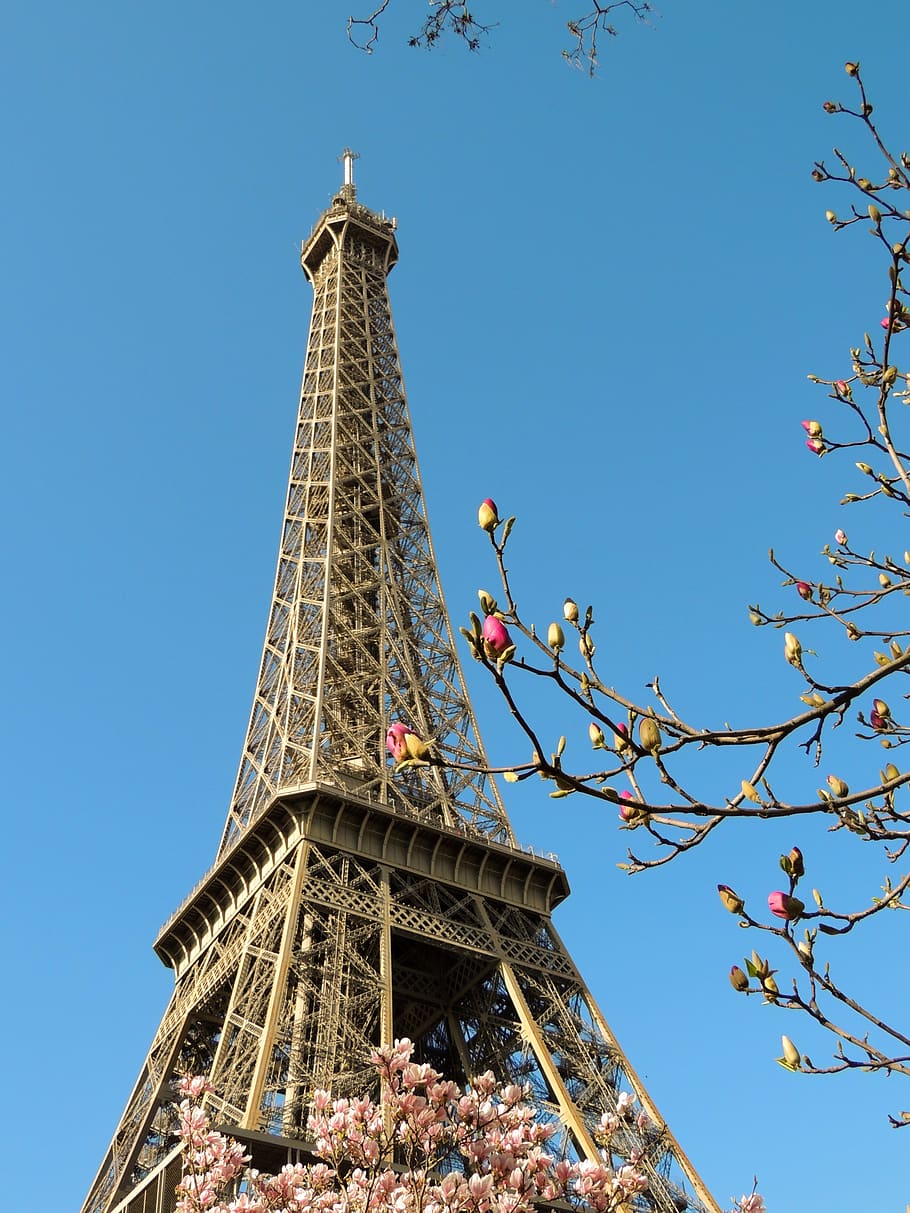 Paris, Eiffel Tower, France, Monument, Famous, Capital, - Eiffel Tower - HD Wallpaper 