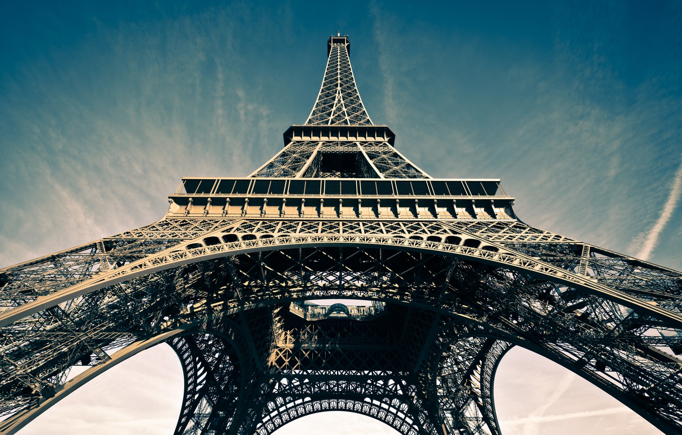 Photo Wallpaper The Sky, France, Paris, Symbol, Eiffel - Eiffel Tower - HD Wallpaper 
