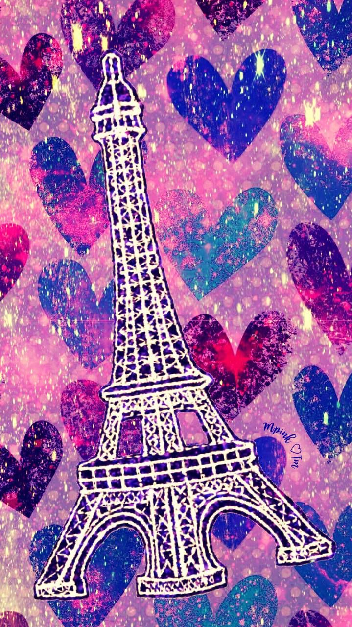 Lock Screen Glitter Eiffel Tower - HD Wallpaper 