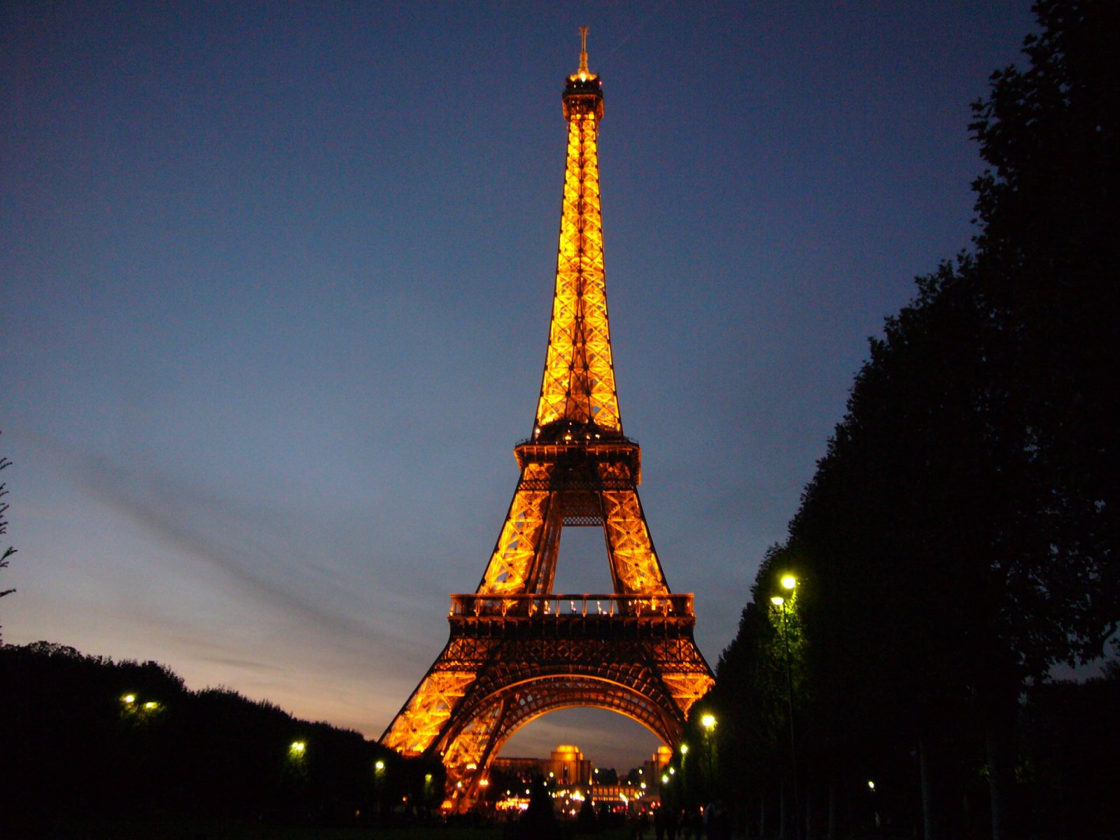 Lights, Paris, And Beautiful Image - Eiffel Tower - HD Wallpaper 