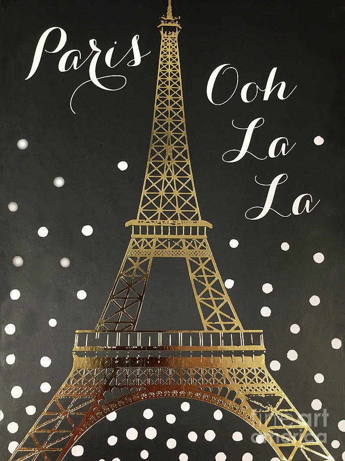 Paris Eiffel Tower Black - HD Wallpaper 